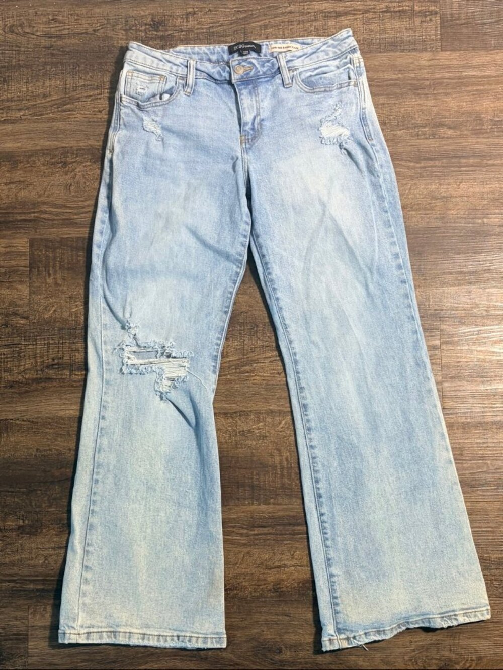 Women's BCBGeneration Low Rise Baggy Flare Jeans Size 7